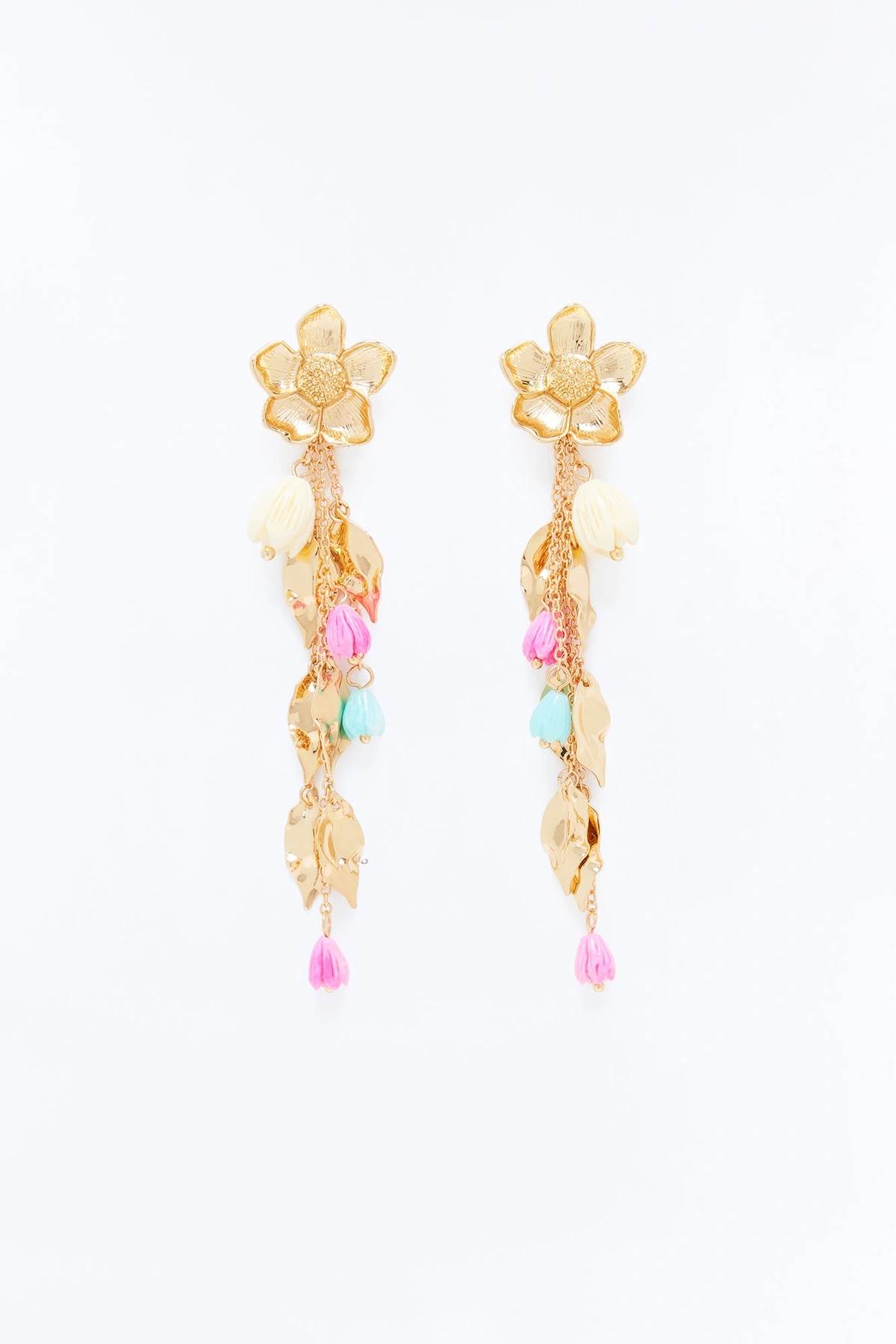 Perfect Garden Earrings - Gold/Multi — Dourado/Multicolor