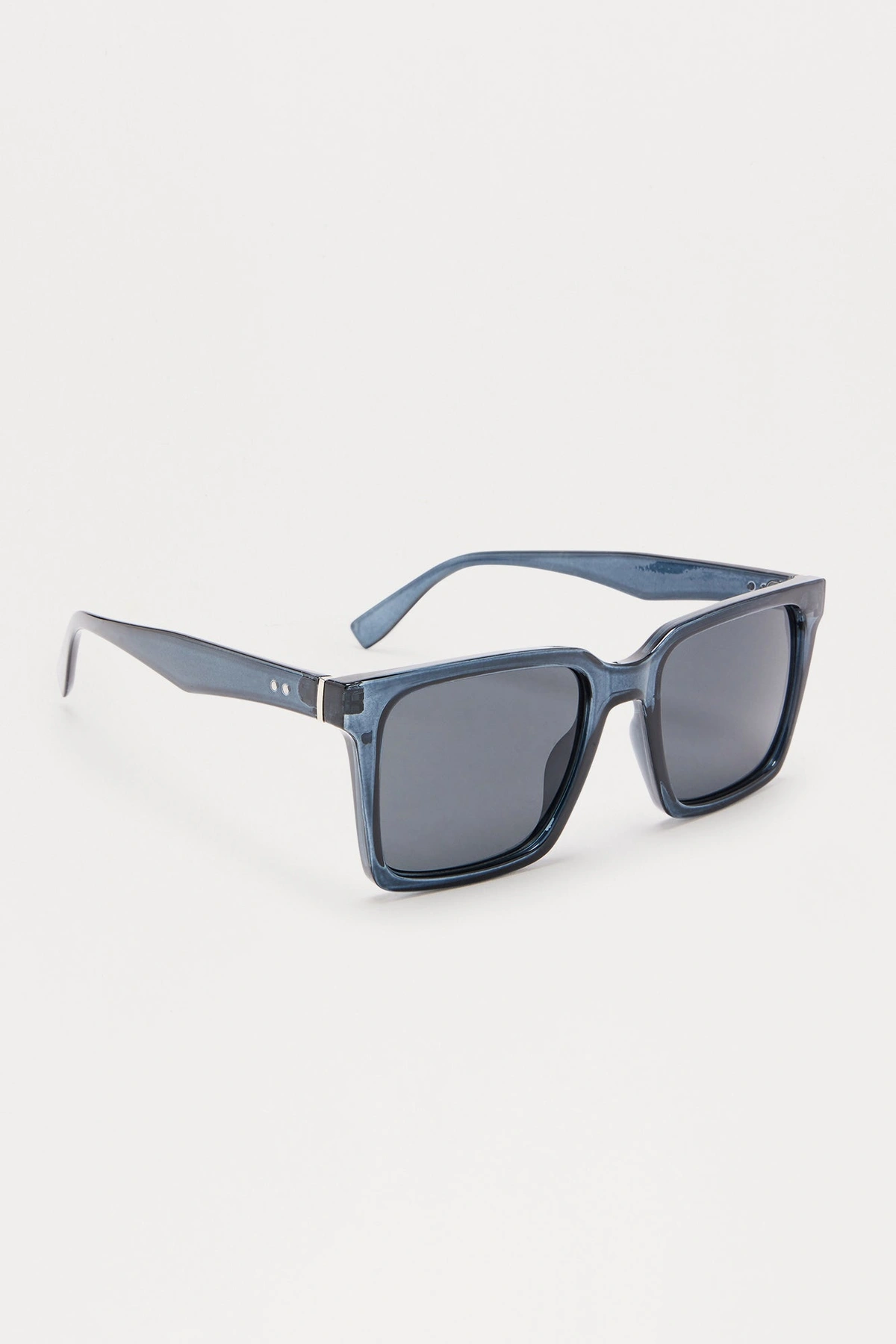 Shades On Square Sunglasses - Black — Preto