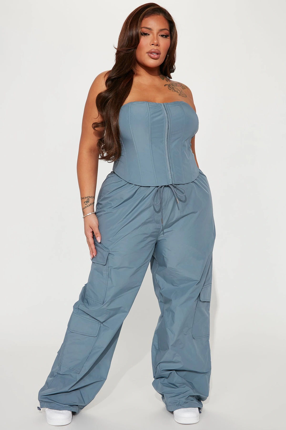 She's Just All That Pant Set - Slate Blue — Slate Azul