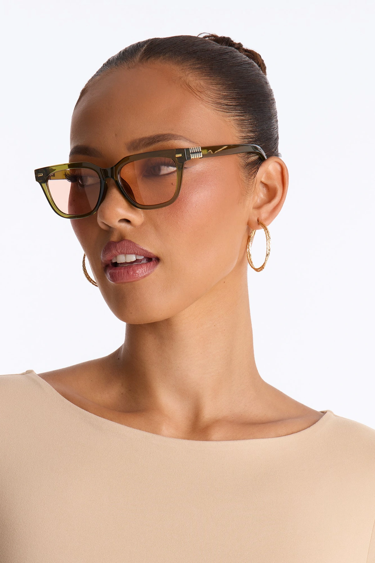 Hotter Than August Sunglasses - Green/combo — Verde/combinação