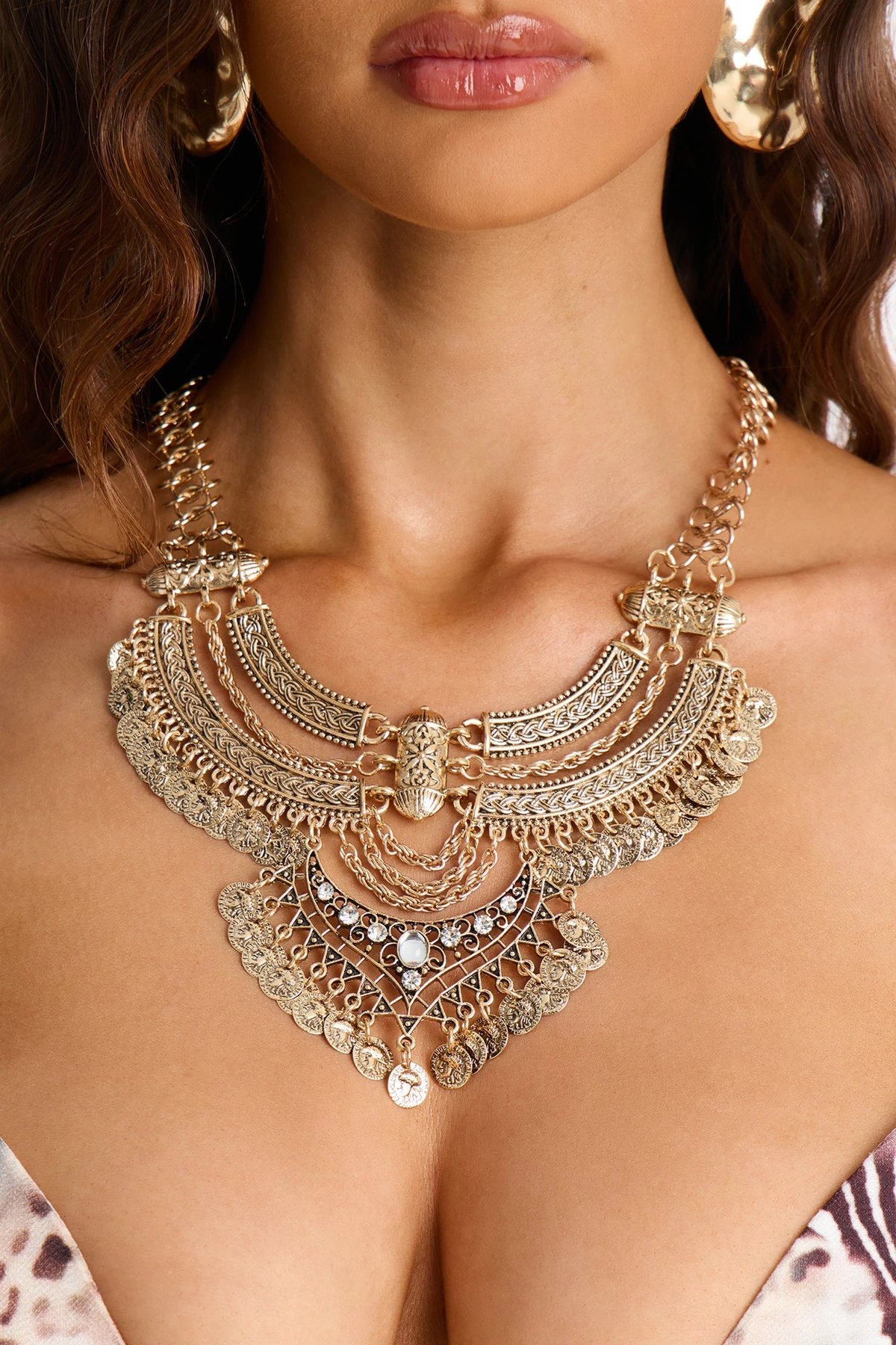 Tabatha Tribe Necklace - Gold — Dourado