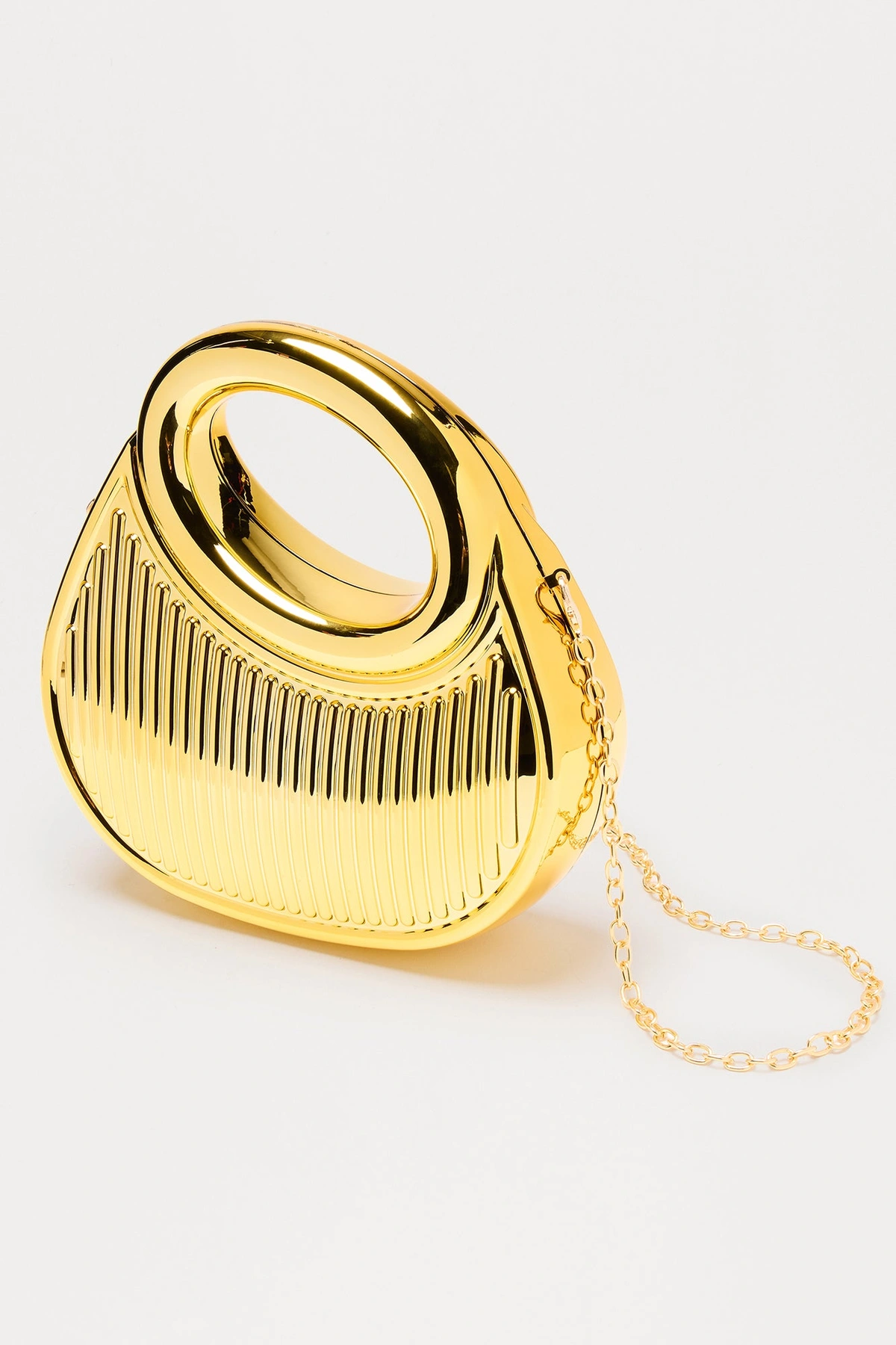 Take Note Hard Case Clutch - Gold — Dourado
