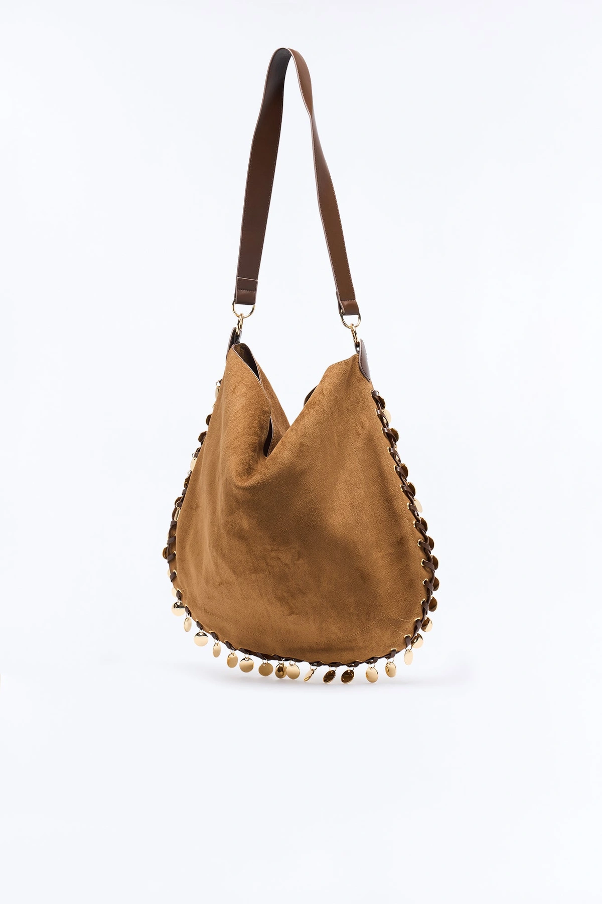 That Nomad Life Faux Suede Oversized Tote Handbag - Cognac — Cognac