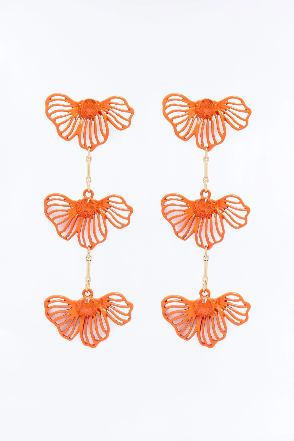 Garden Crush Earrings - Orange — Laranja