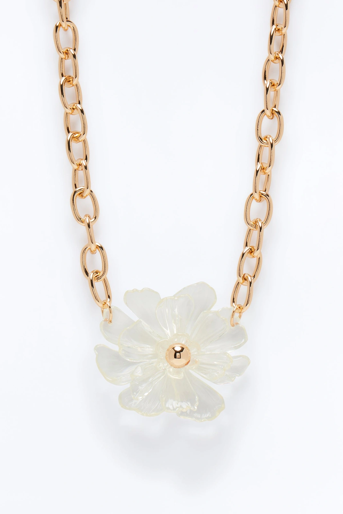 Flora Charm Pendant Necklace - Gold — Dourado