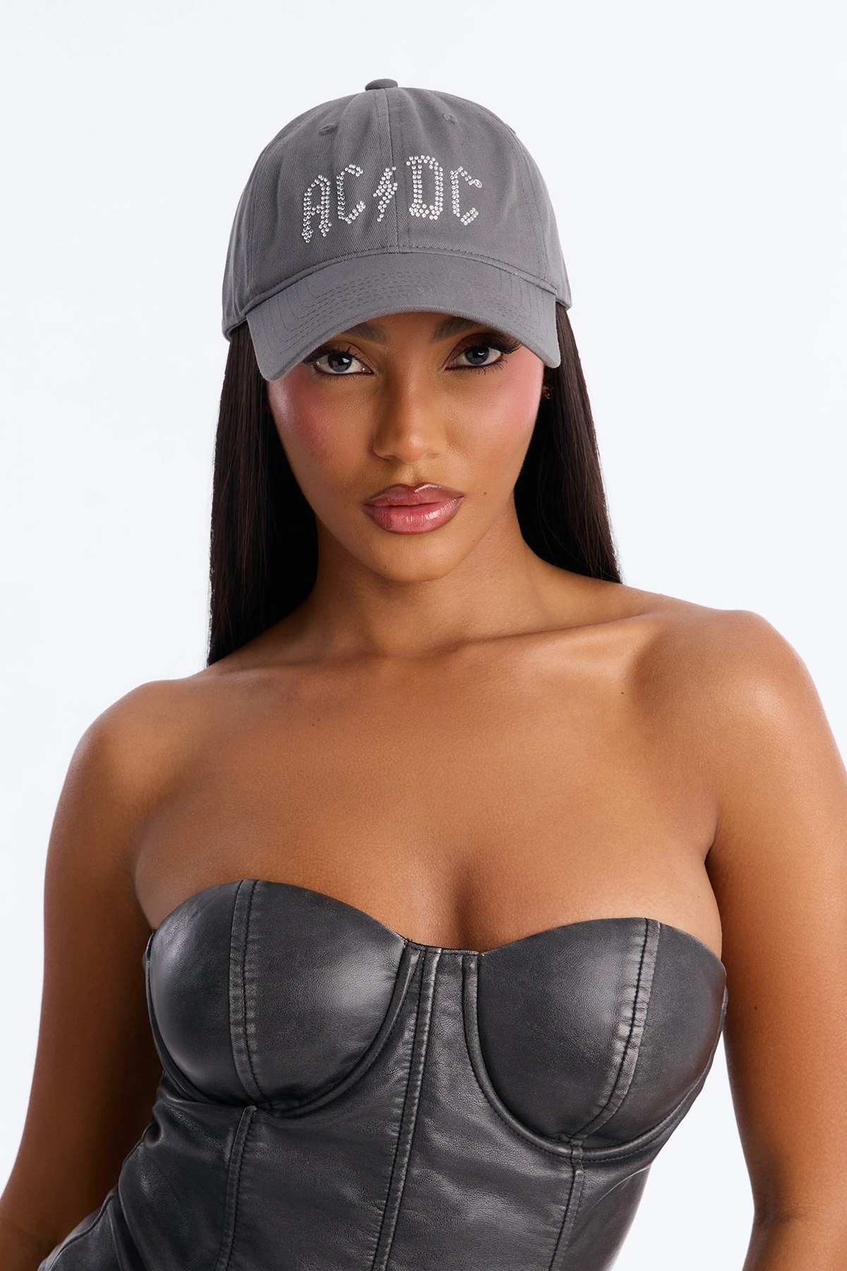Forever ACDC Baseball Hat - Grey — Cinzento