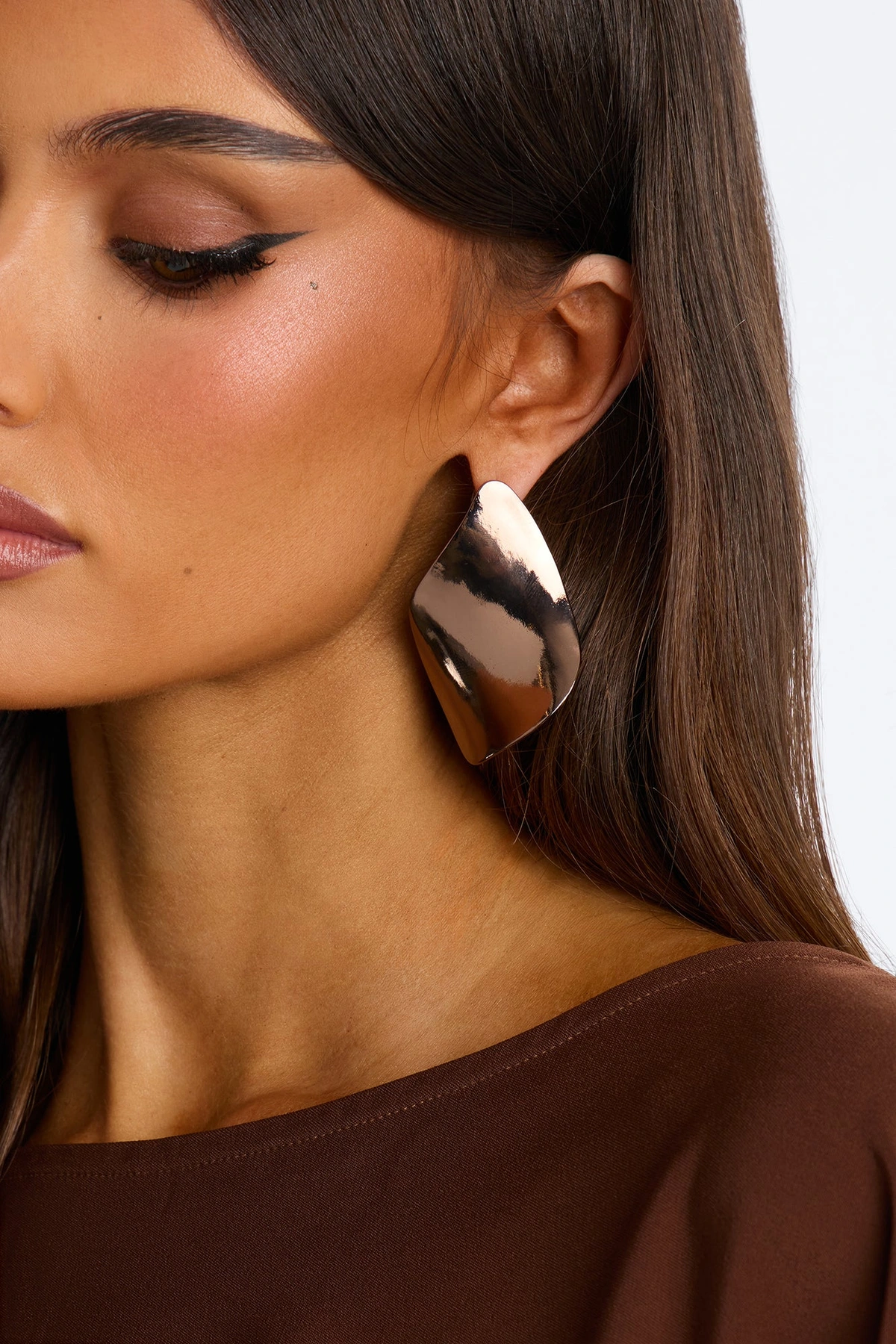 Eclipse Drop Earrings - Rose Gold — Rose Dourado