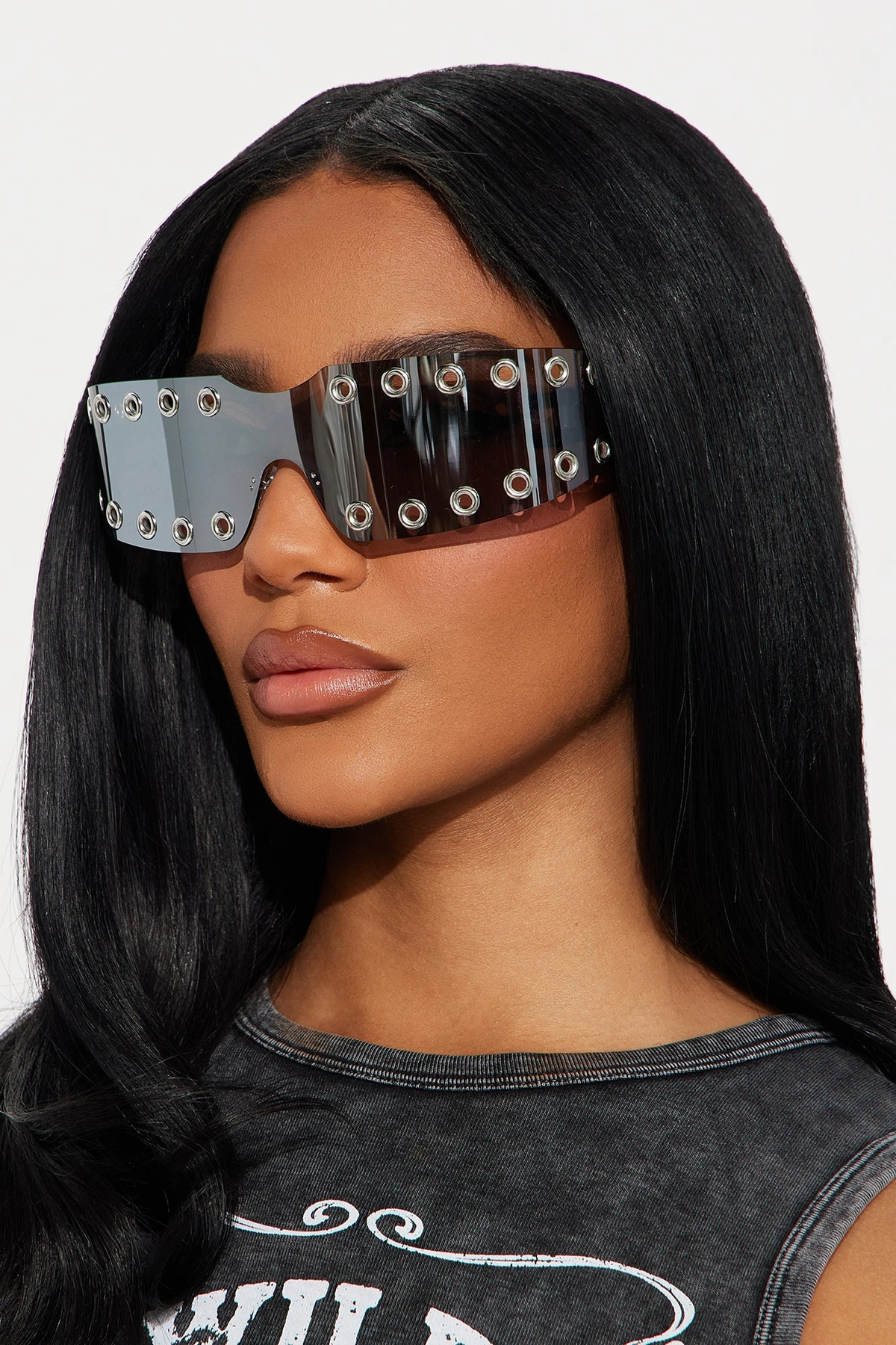Rockstar Wifey Sunglasses - Silver — Prateado