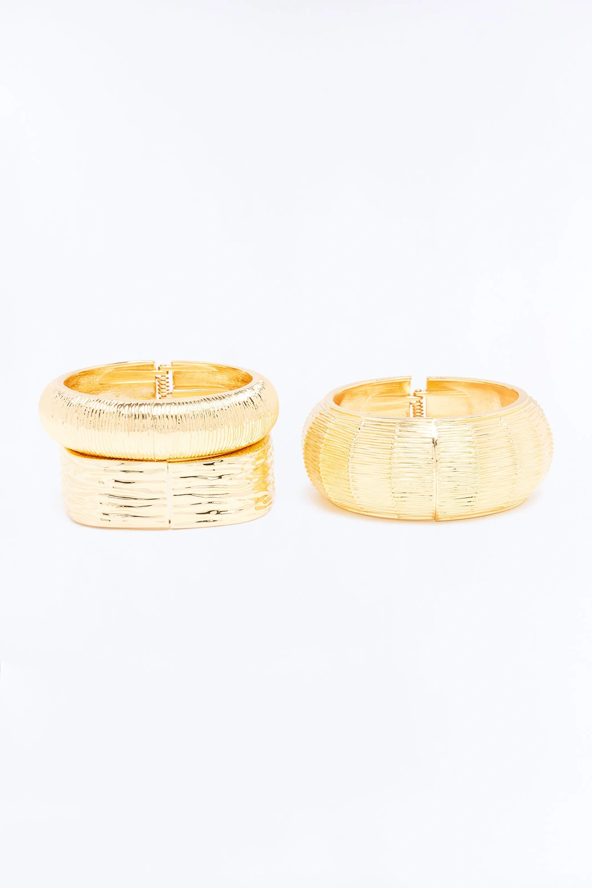 Caribbean Maya 3 Piece Bracelet Set - Gold — Dourado