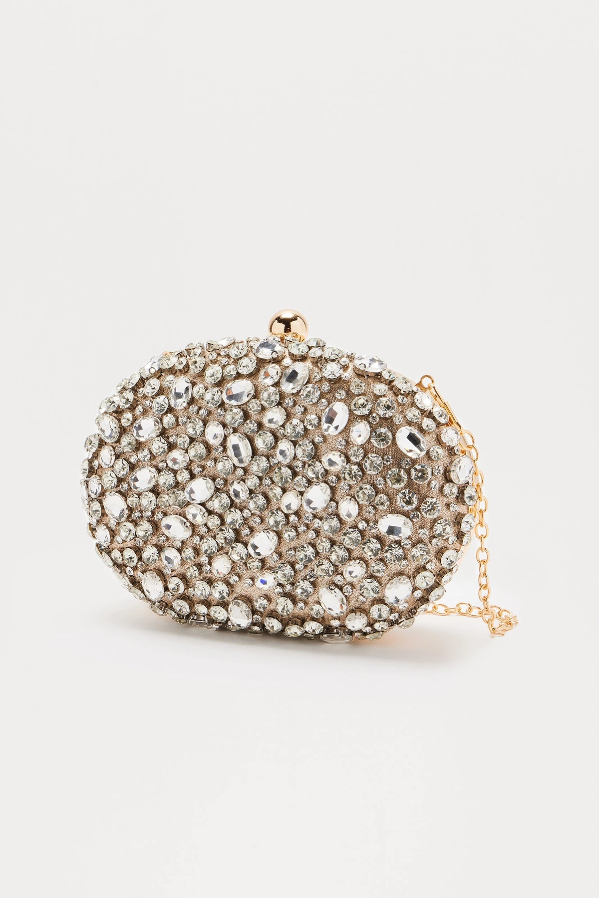 Sylvia Stones Clutch - Gold — Dourado