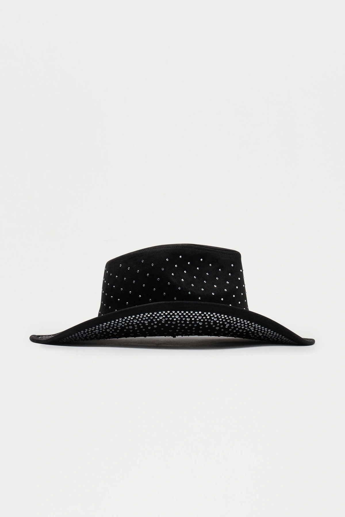 Don't Be Simple Rhinestone Cowboy Hat - Black — Preto