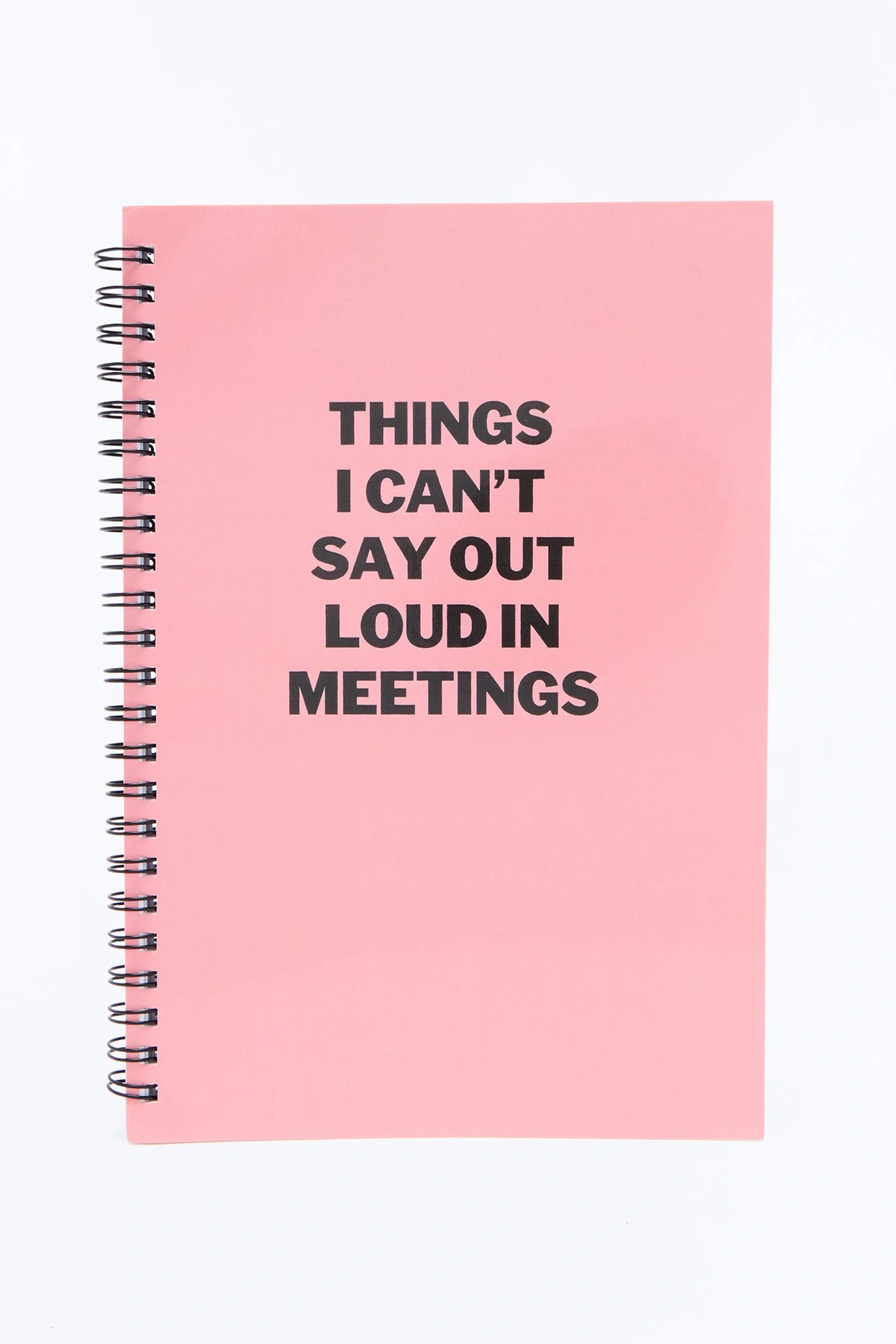 Things I Can't Say Spiral Notebook - Pink/combo — Rosa/combinação