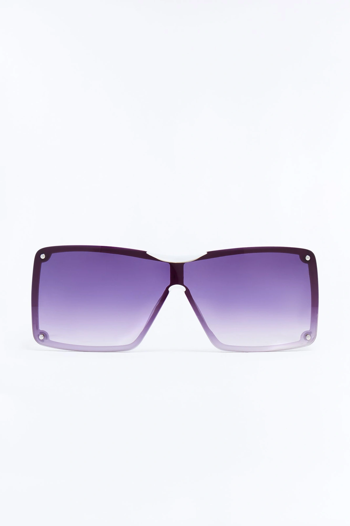 Leveled Up Sunglasses - White — Branco