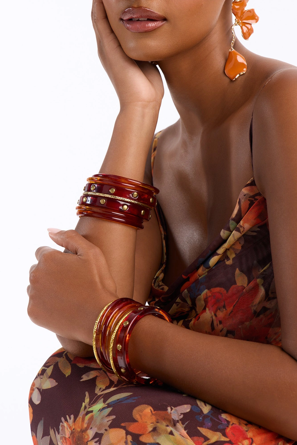 Hideaway 13 Piece Bracelet Set - Brown/combo — Castanho/combinação