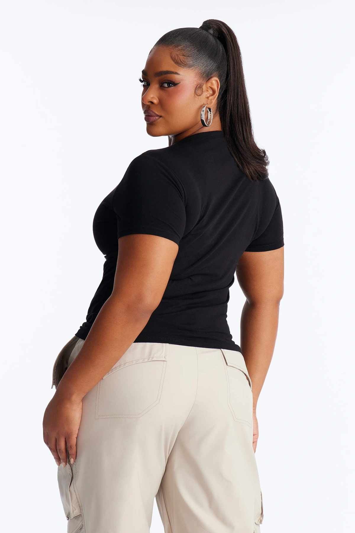 My Everyday Crew Neck Tee - Black — Preto