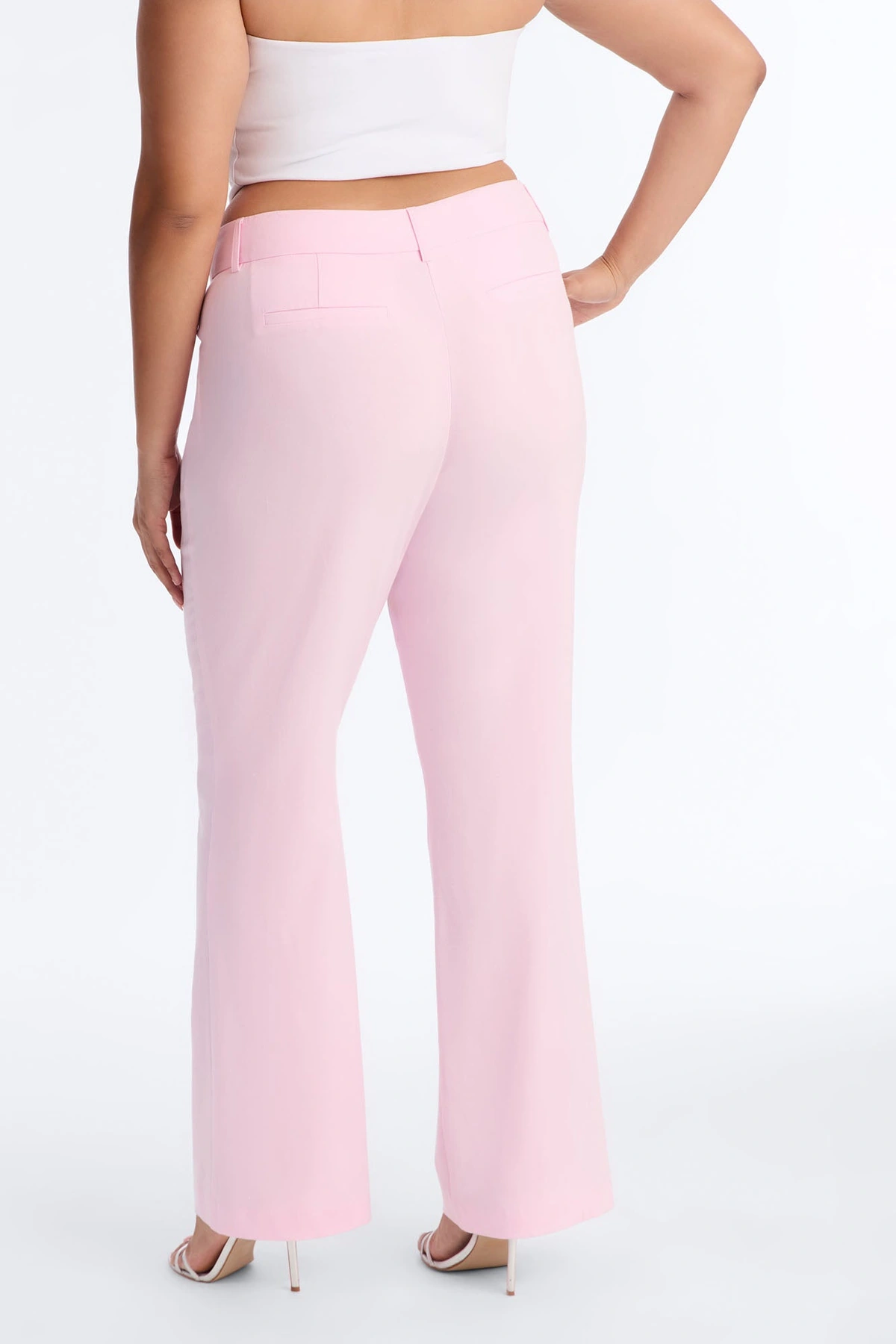 Tasha Dressy High Rise Pants - Light Pink — claro Rosa