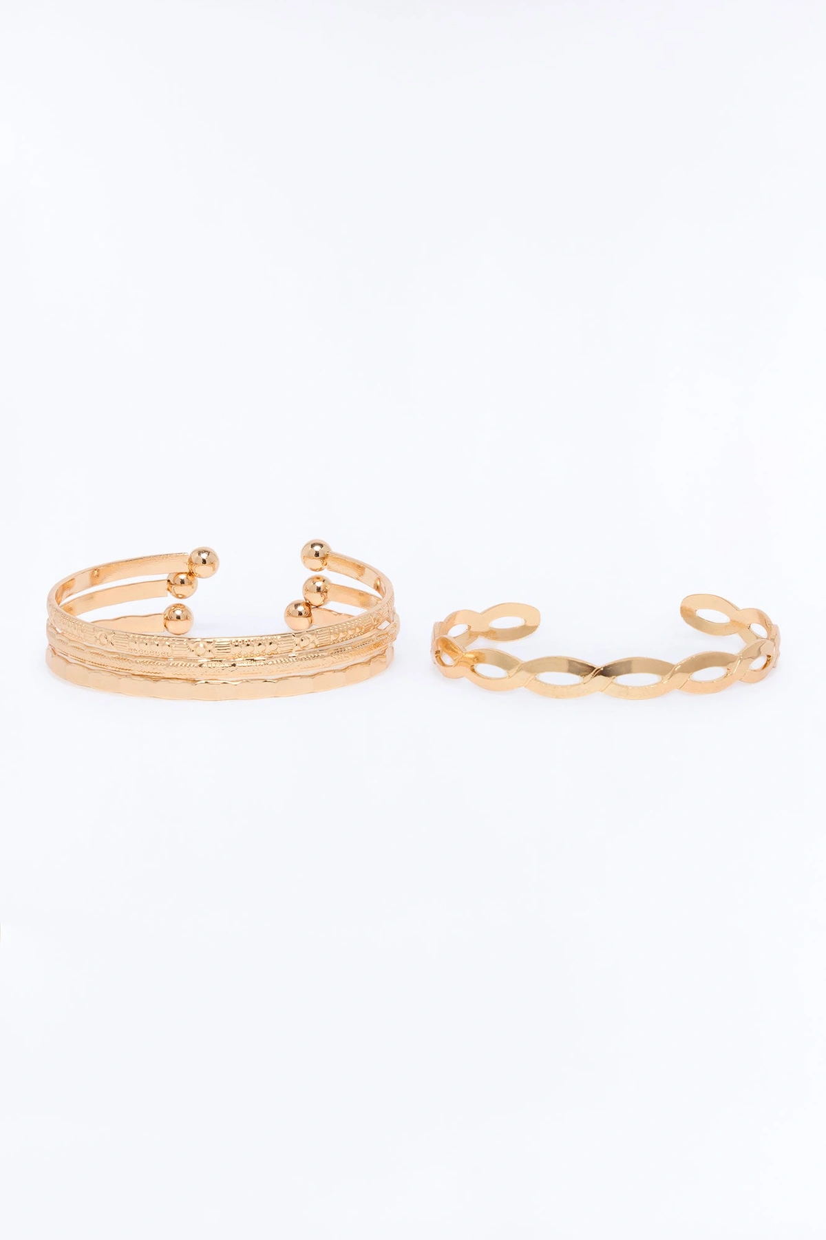 Elena 4 Piece Bangle Set - Gold — Dourado