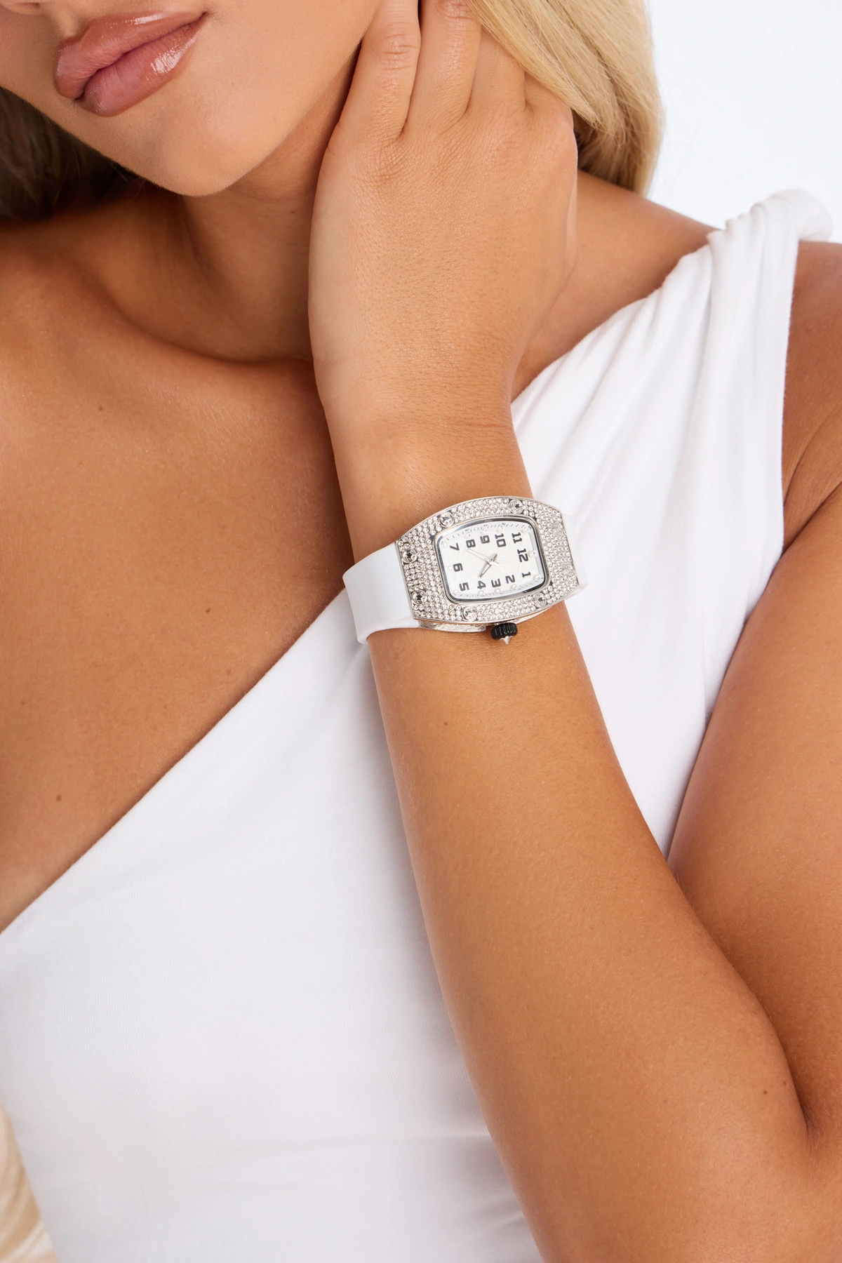 Time To Shine Watch - White — Branco