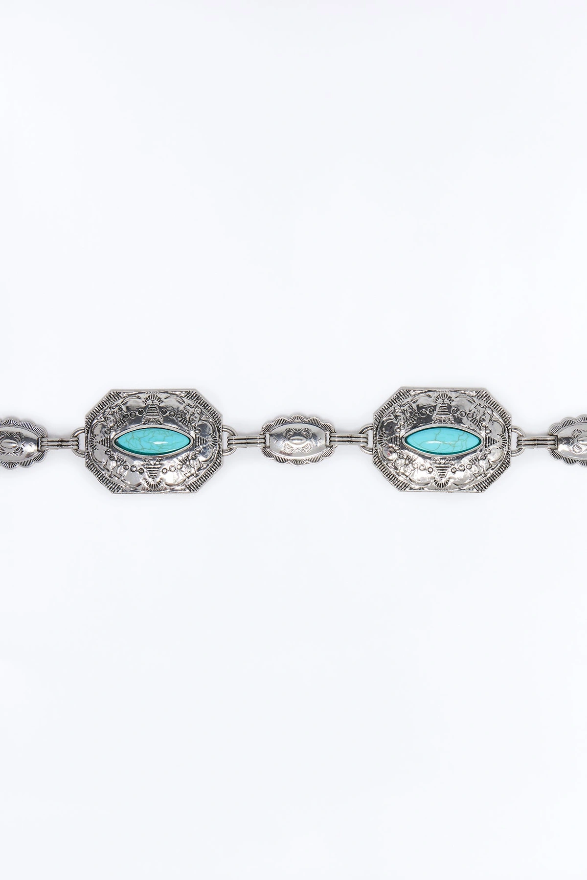 Just My Stones Chain Belts - Silver — Prateado