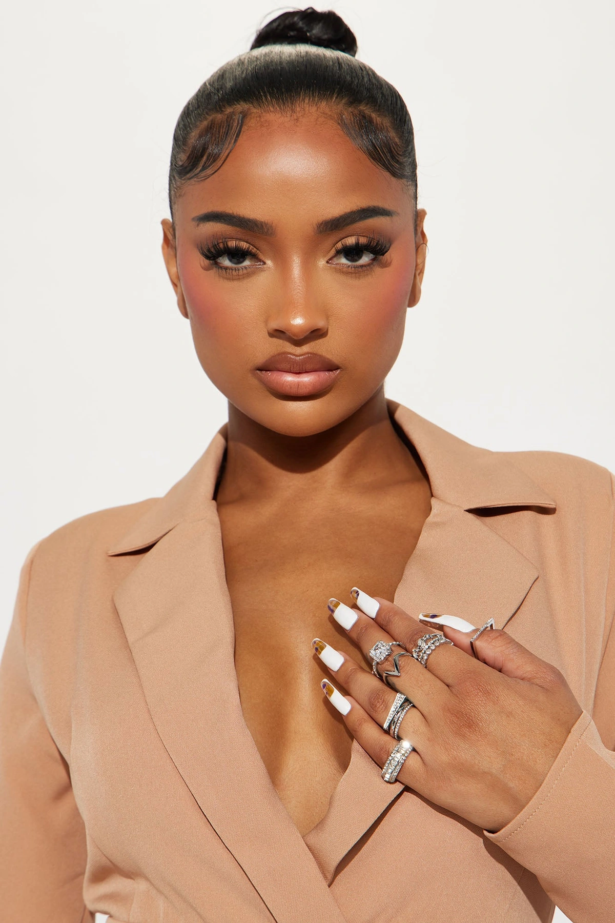 Diamonds And Riches 9 Piece Ring Set - Silver — Prateado