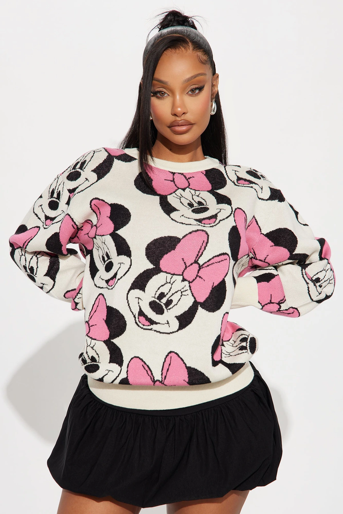 Minnie Mouse Sweater - Cream/combo — Creme/combinação