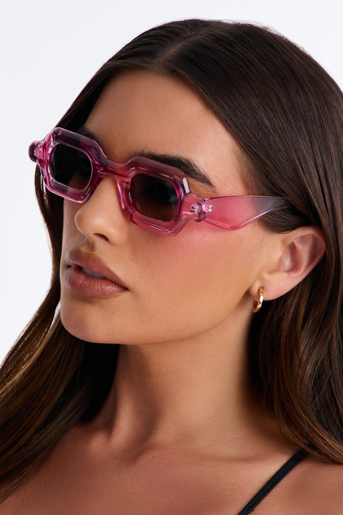 Gummy Bear Square Sunglasses - Pink — Rosa