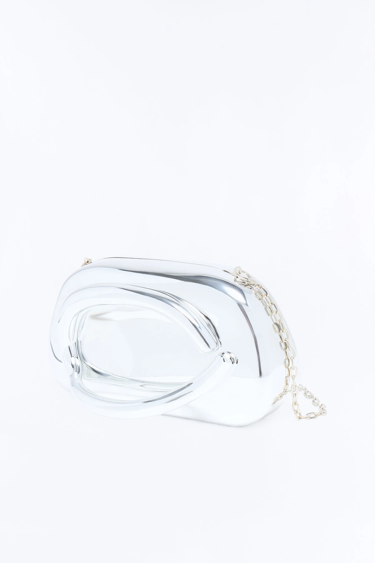 Most Modest Liquid Metal Clutch - Silver — Prateado