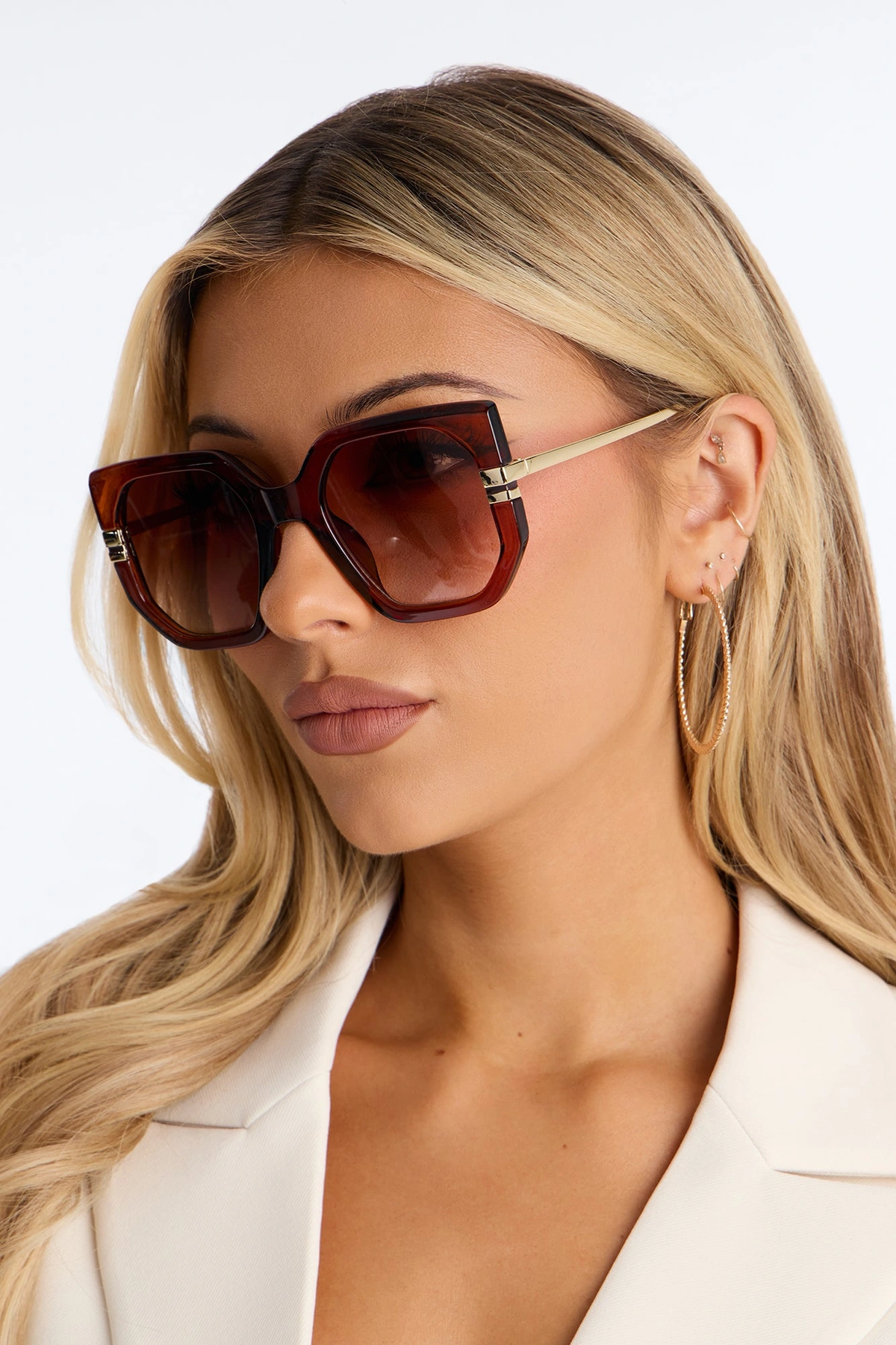 Upper East Sunglasses - Brown — Castanho