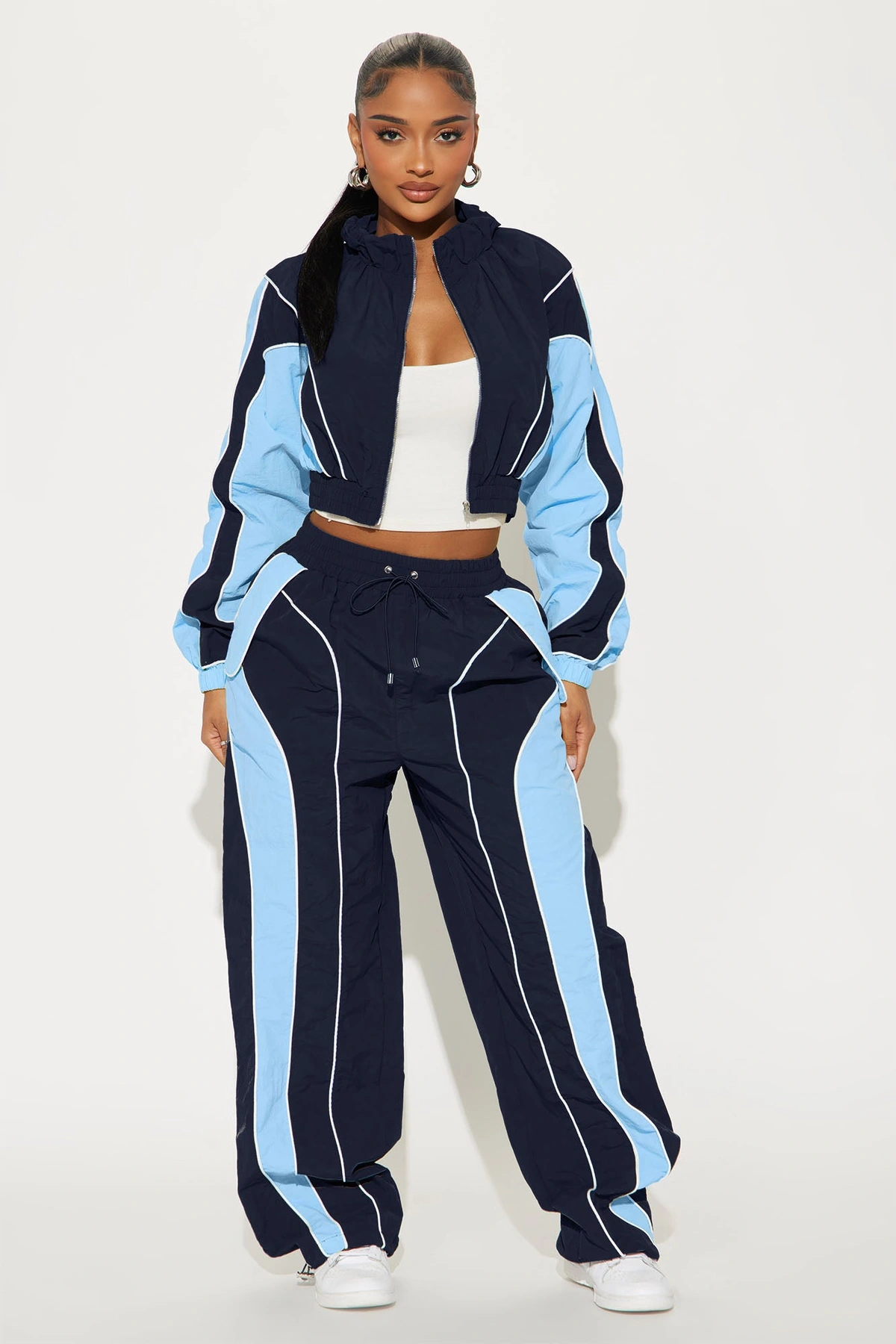 New Era Colorblock Windbreaker Jacket - Blue/combo — Azul/combinação