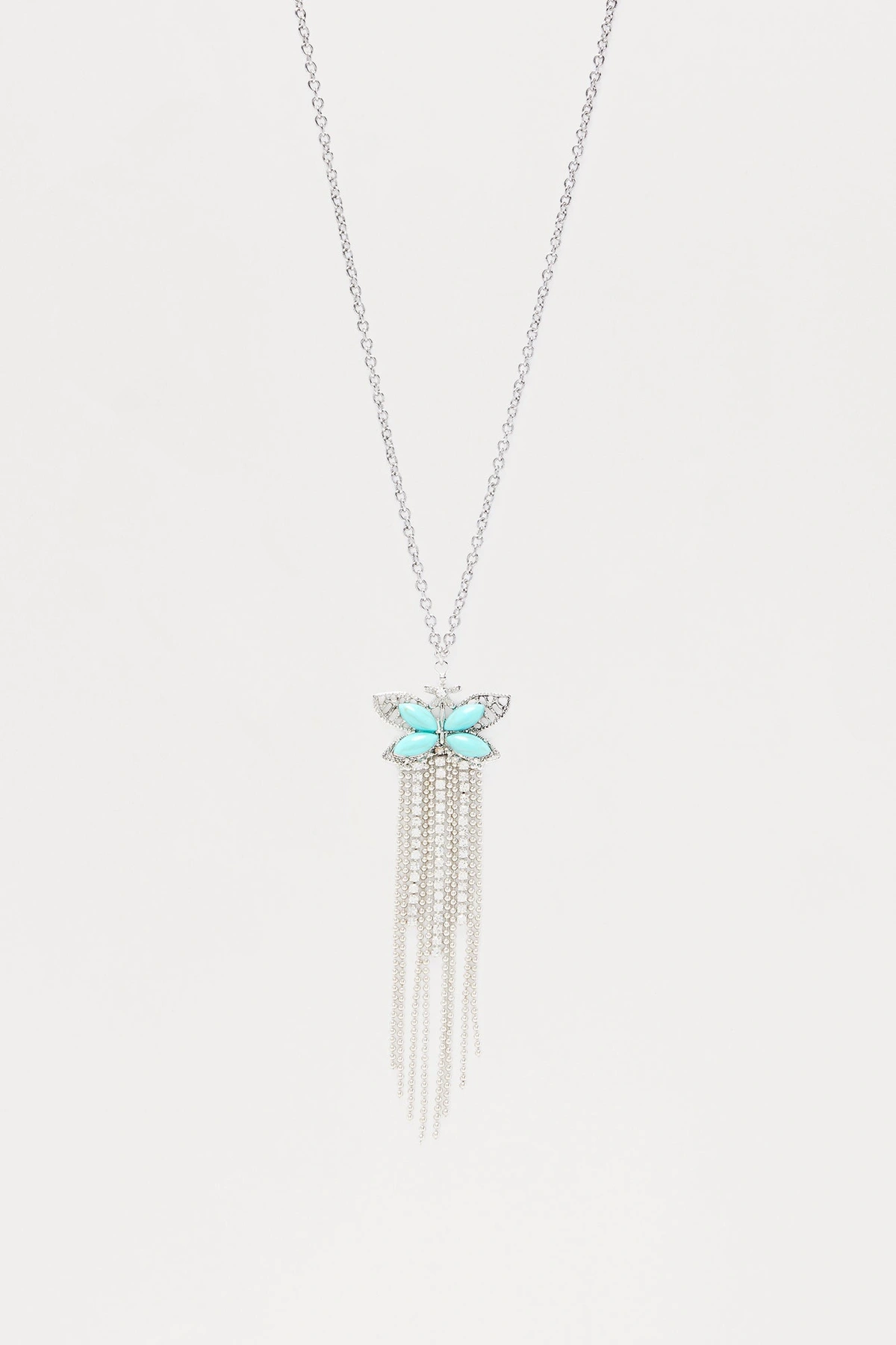 Super Fly Butterfly Pendant Necklace - Turquoise — Turquoise