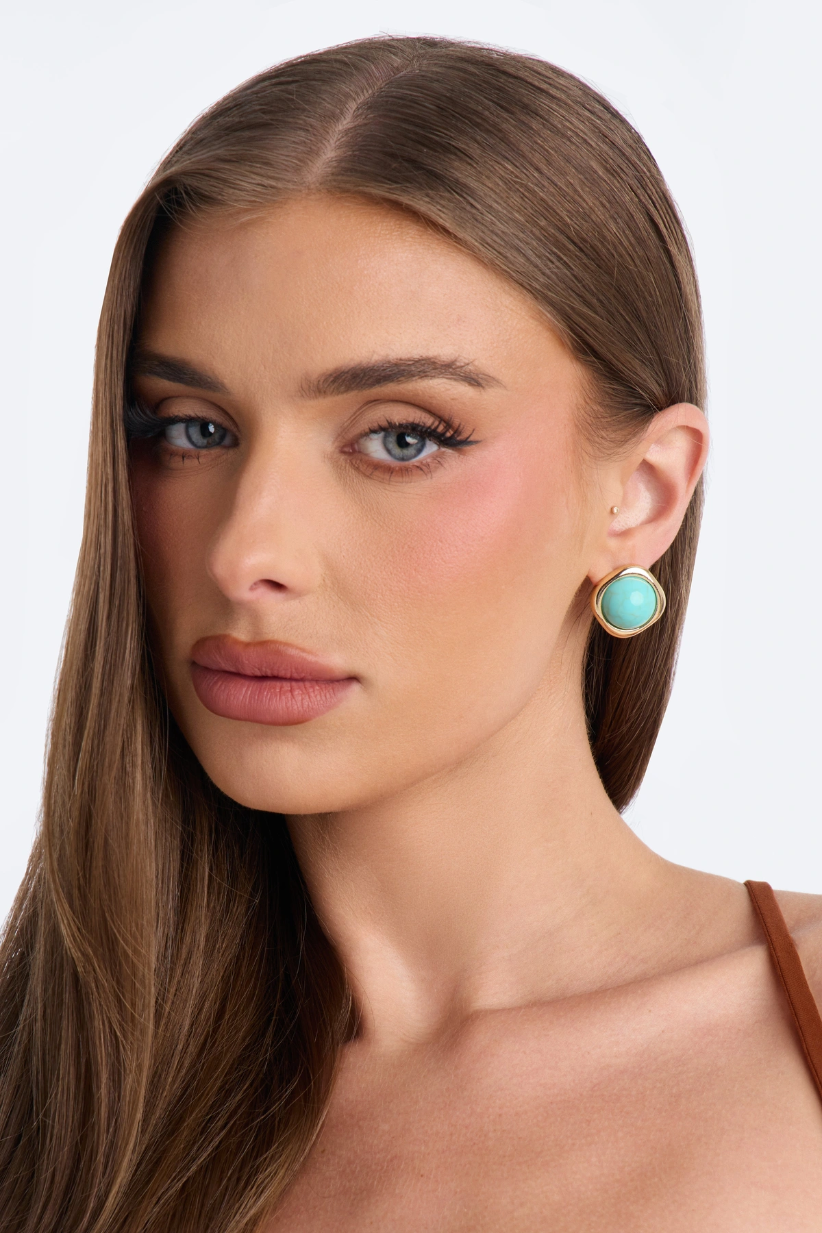 Oceana Muse Stud Earrings - Turquoise — Turquoise