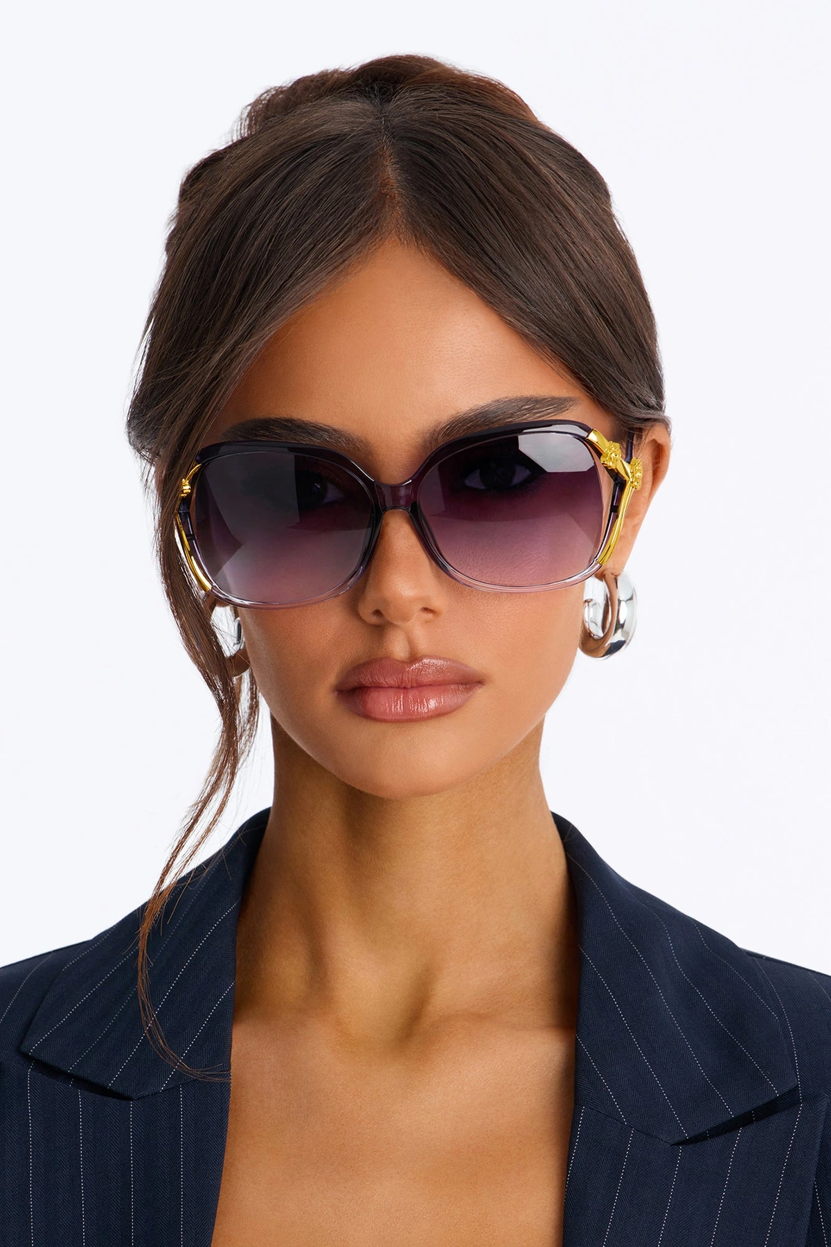 Rose Sundays Sunglasses - Black — Preto