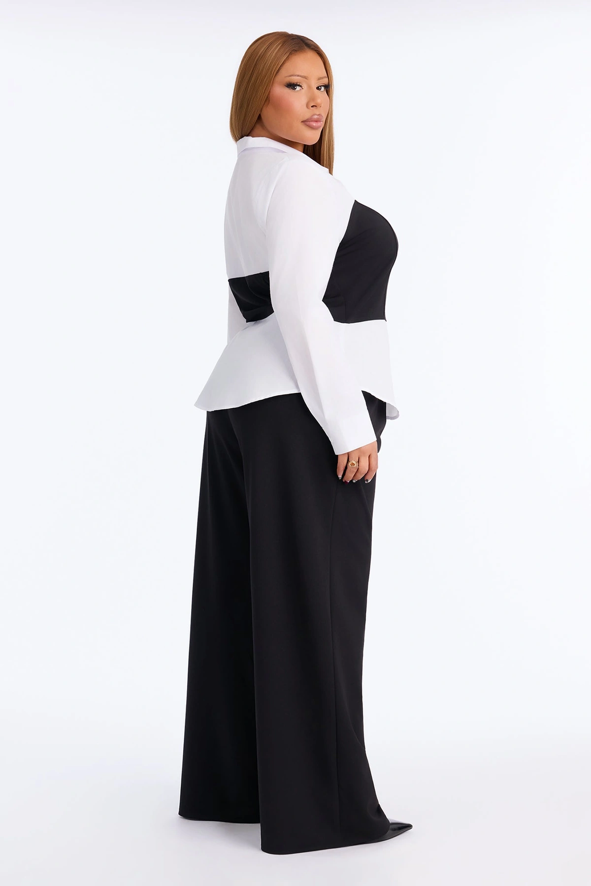 Mellie Layered Pant Set - Black/combo — Preto/combinação