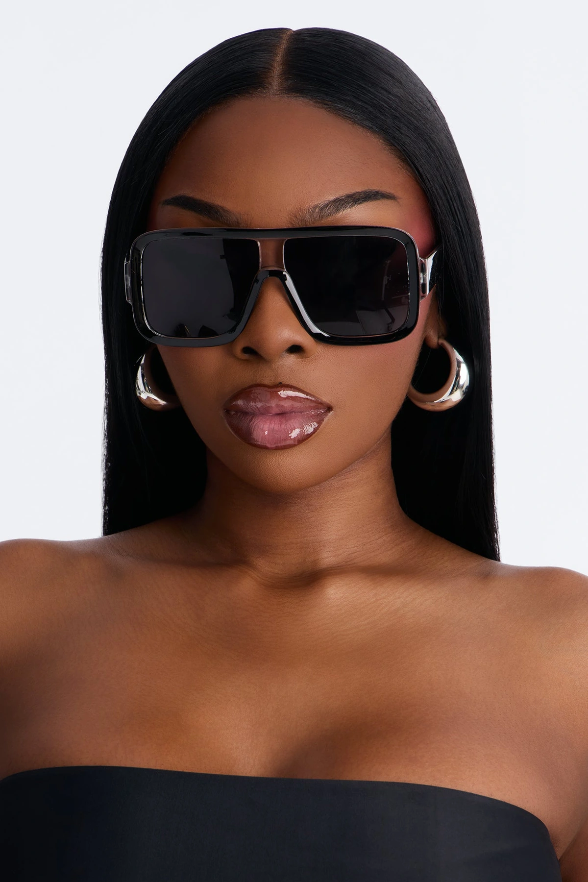 Sun Shock Sunglasses - Black — Preto