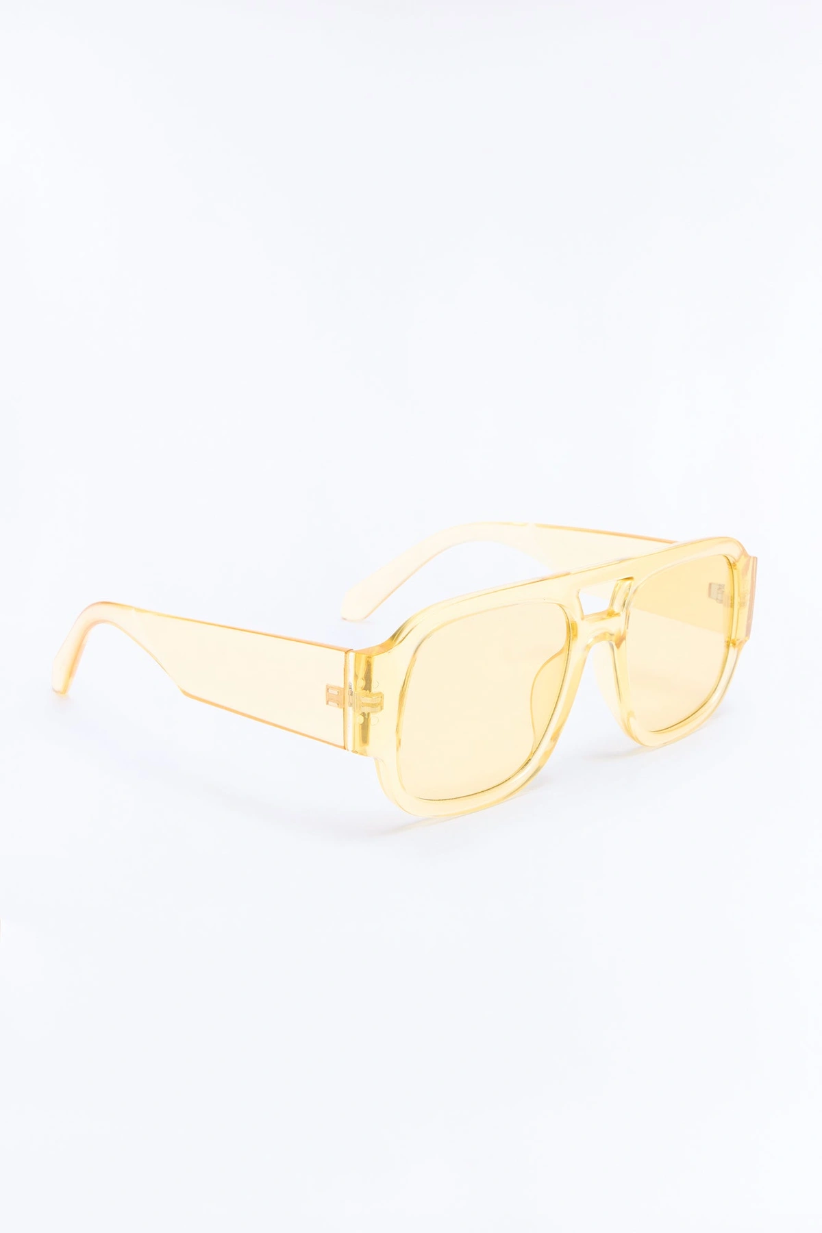 Jet Set Aviator Sunglasses - Yellow — Amarelo