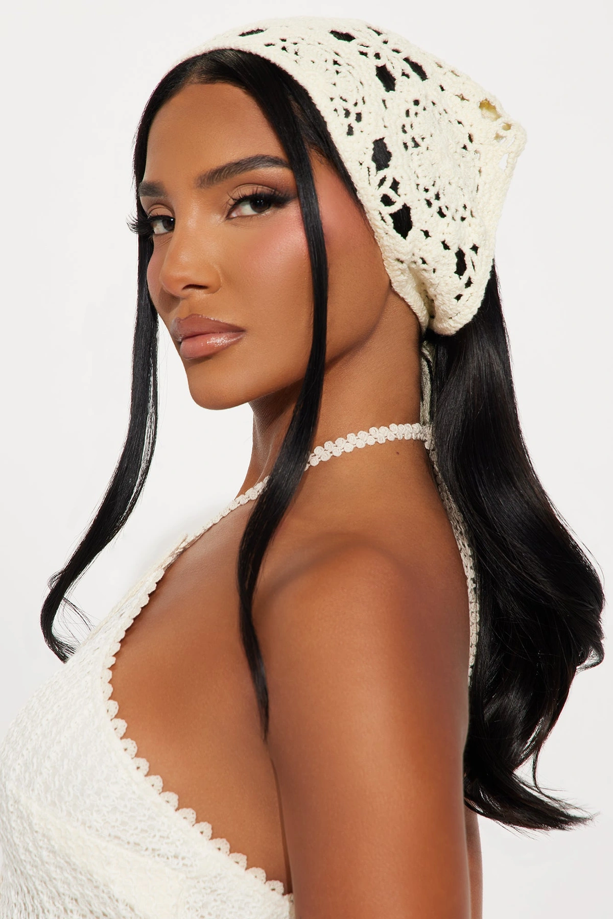 Sweet Haven Crochet Head Wrap Set - Ivory/combo — Marfim/combinação