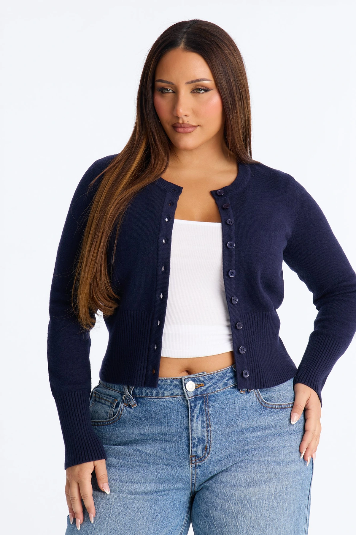 Perfect Harmony Sweater - Navy — Azul-marinho