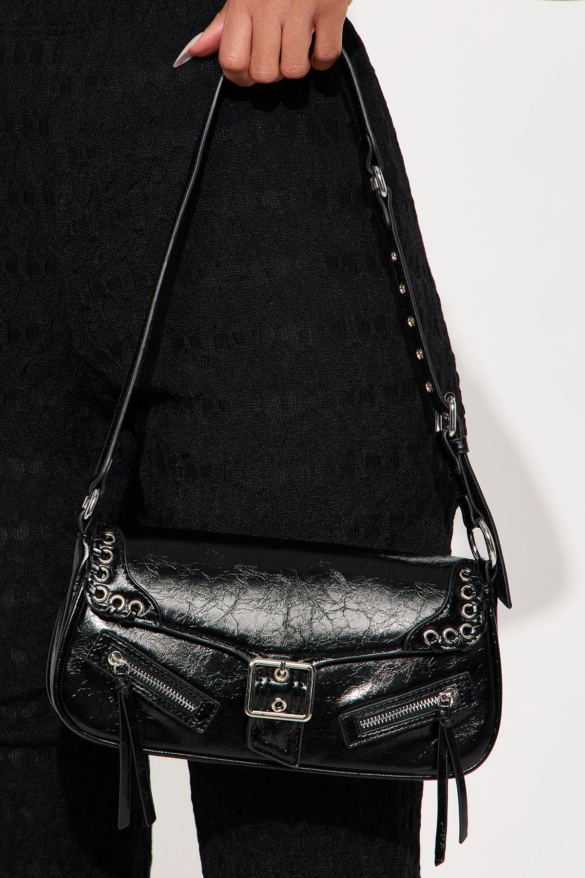 Night Out Shoulder Bag - Black — Preto