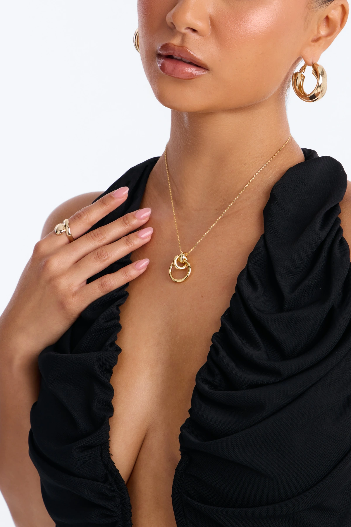Be You Pendant Necklace - Gold — Dourado