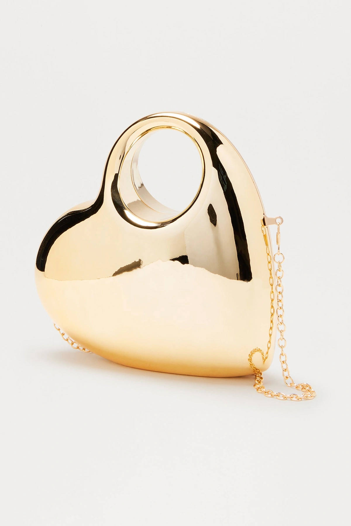 Sweetheart Metal Clutch - Gold — Dourado