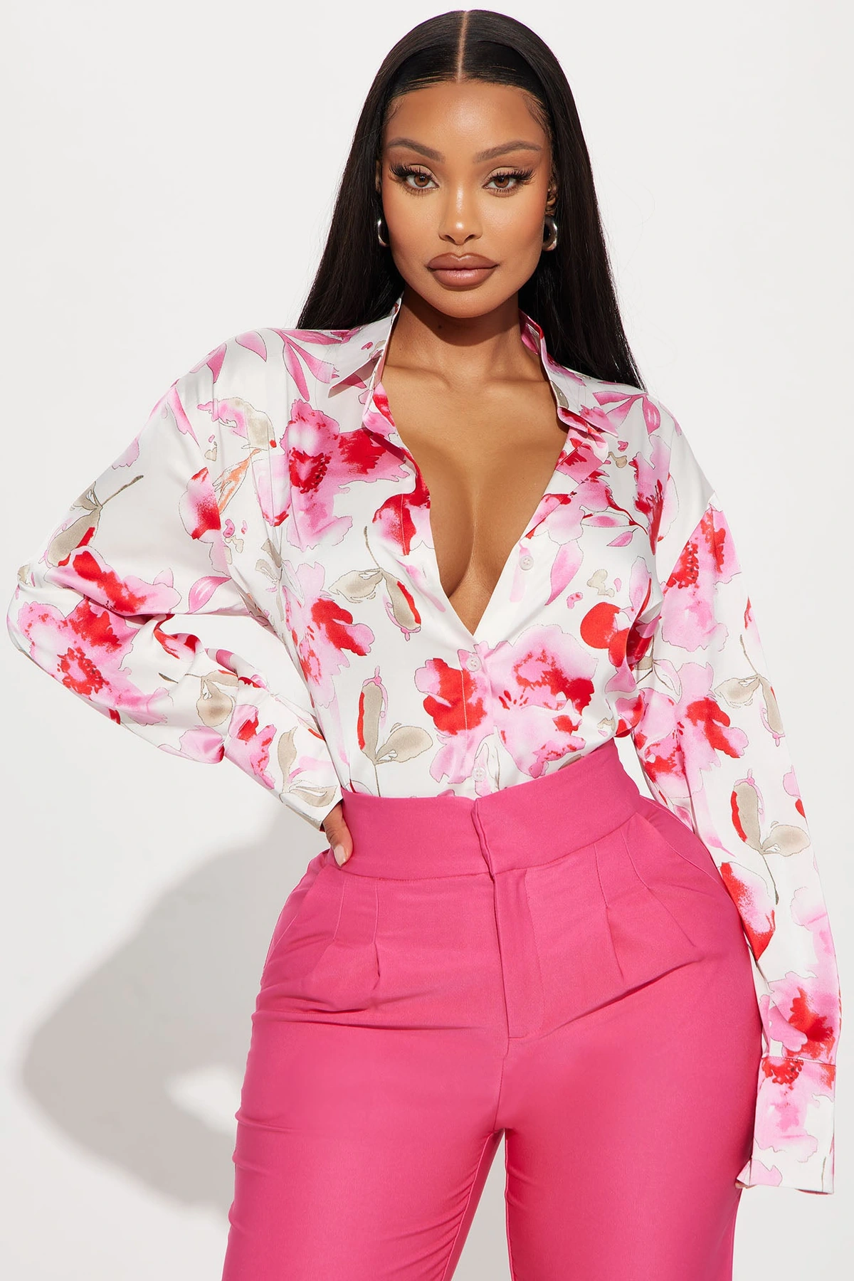 Primrose Floral Shirt - Ivory/combo — Marfim/combinação