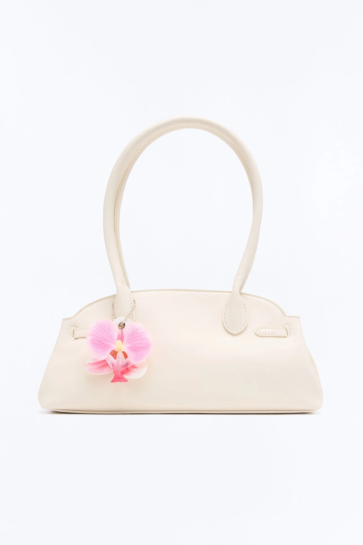 Orchid Of The Desert Faux Leather Handbag - Ivory — Marfim