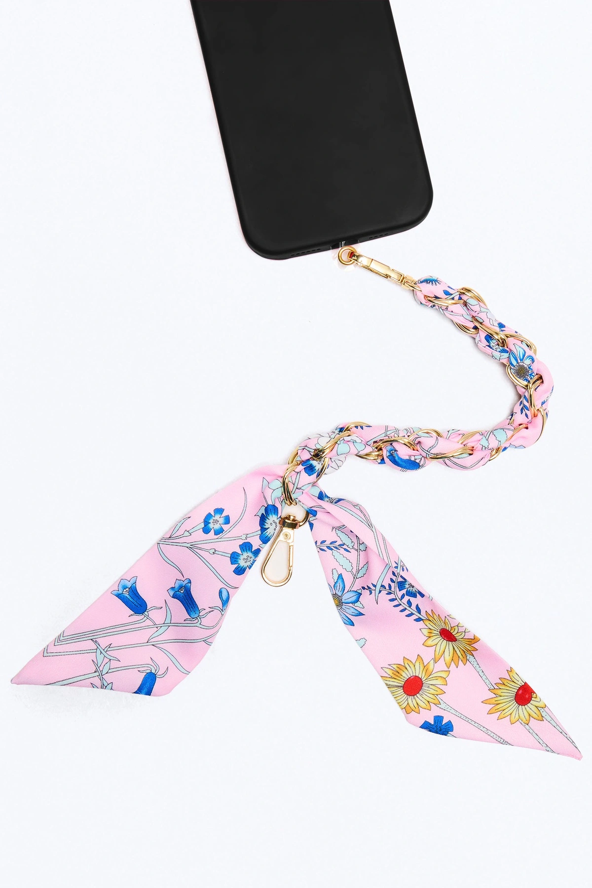 Spring Bloom Phone Scarf Wristlet - Pink/combo — Rosa/combinação