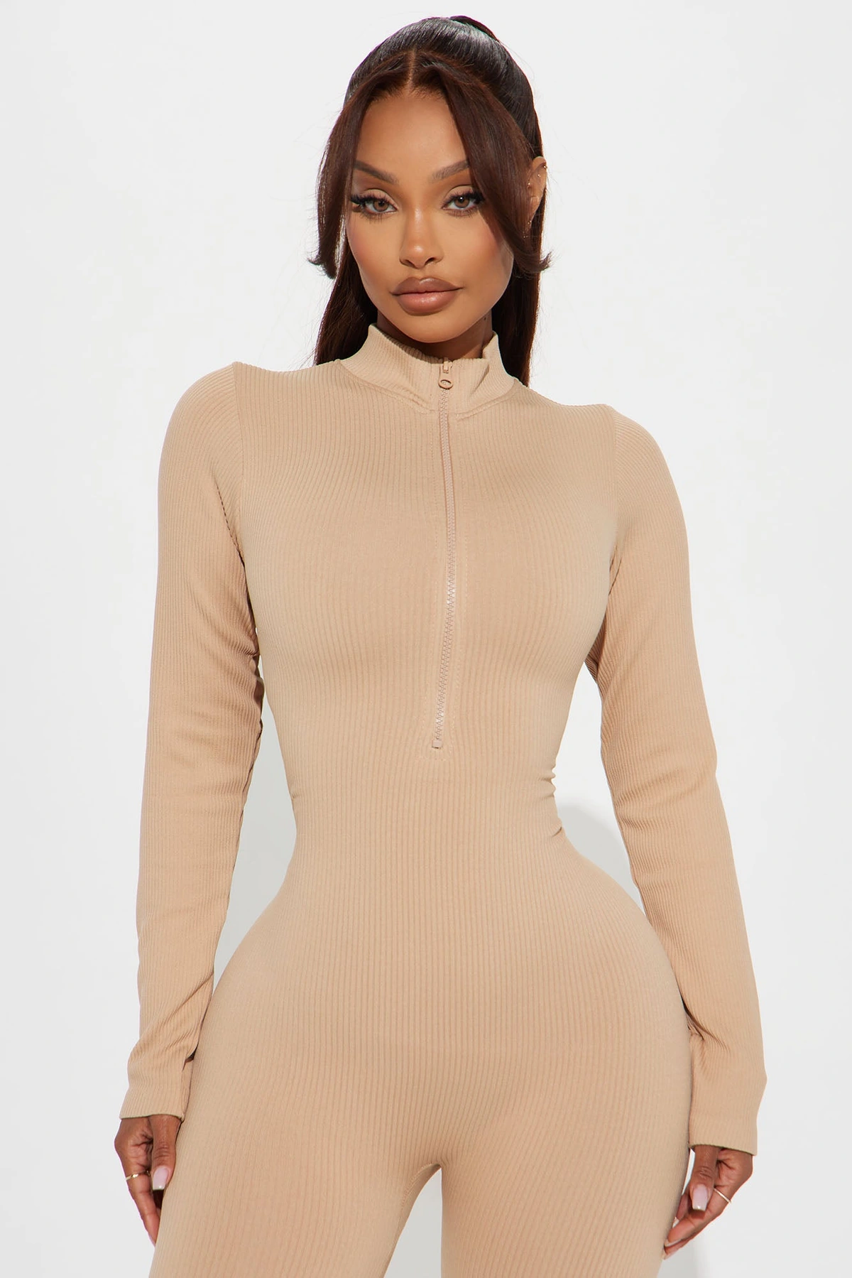 Chloe Seamless Jumpsuit - Nude — Nude
