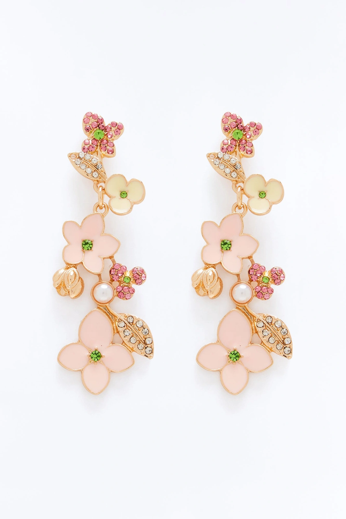 Darling You Drop Earrings - Pink/combo — Rosa/combinação