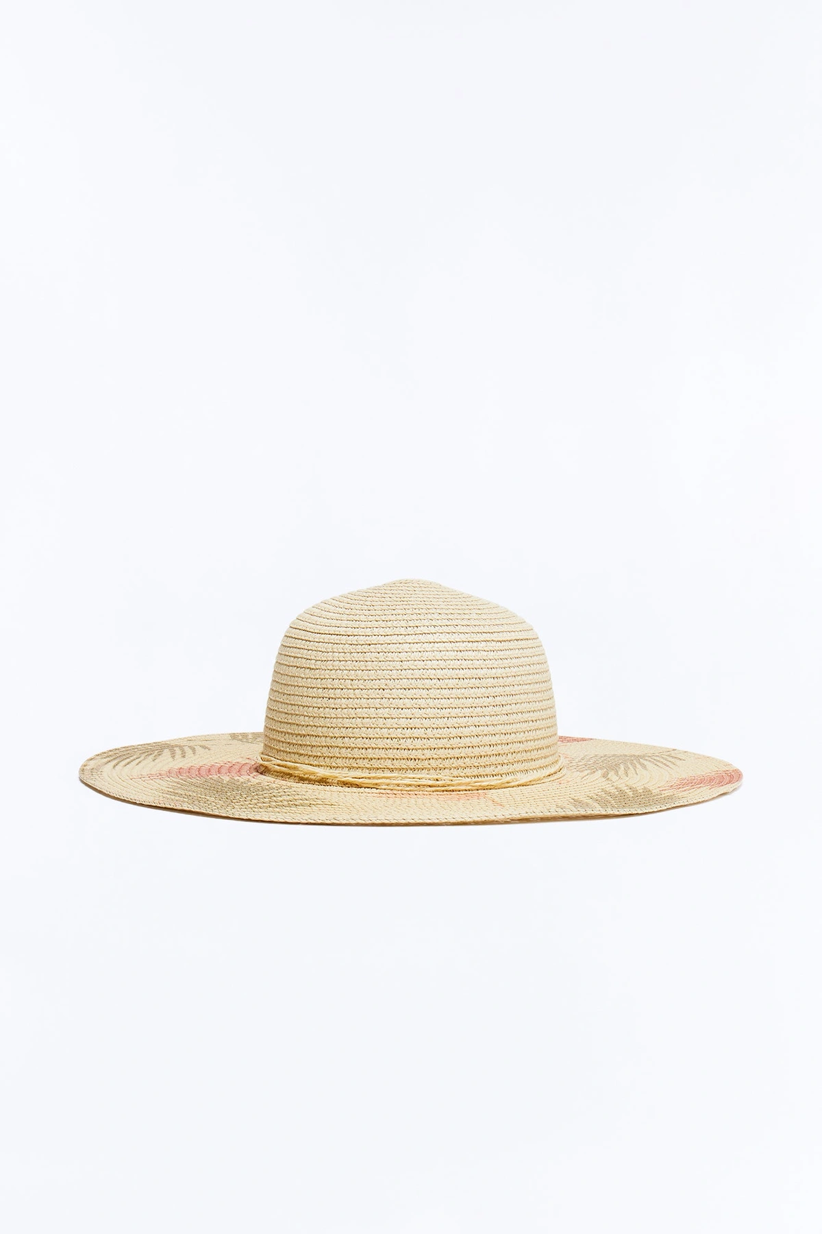 Under The Palm Trees Straw Sun Hat - Natural/Combo — Natural/combinação