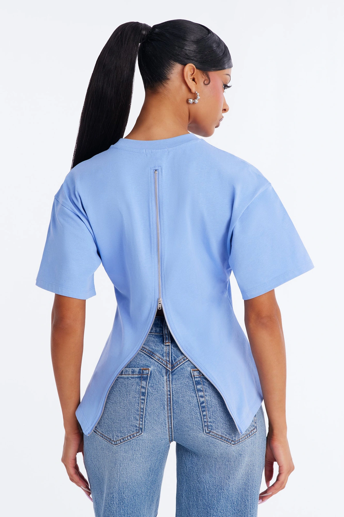 Jayden Fitted T-Shirt - Periwinkle — Periwinkle