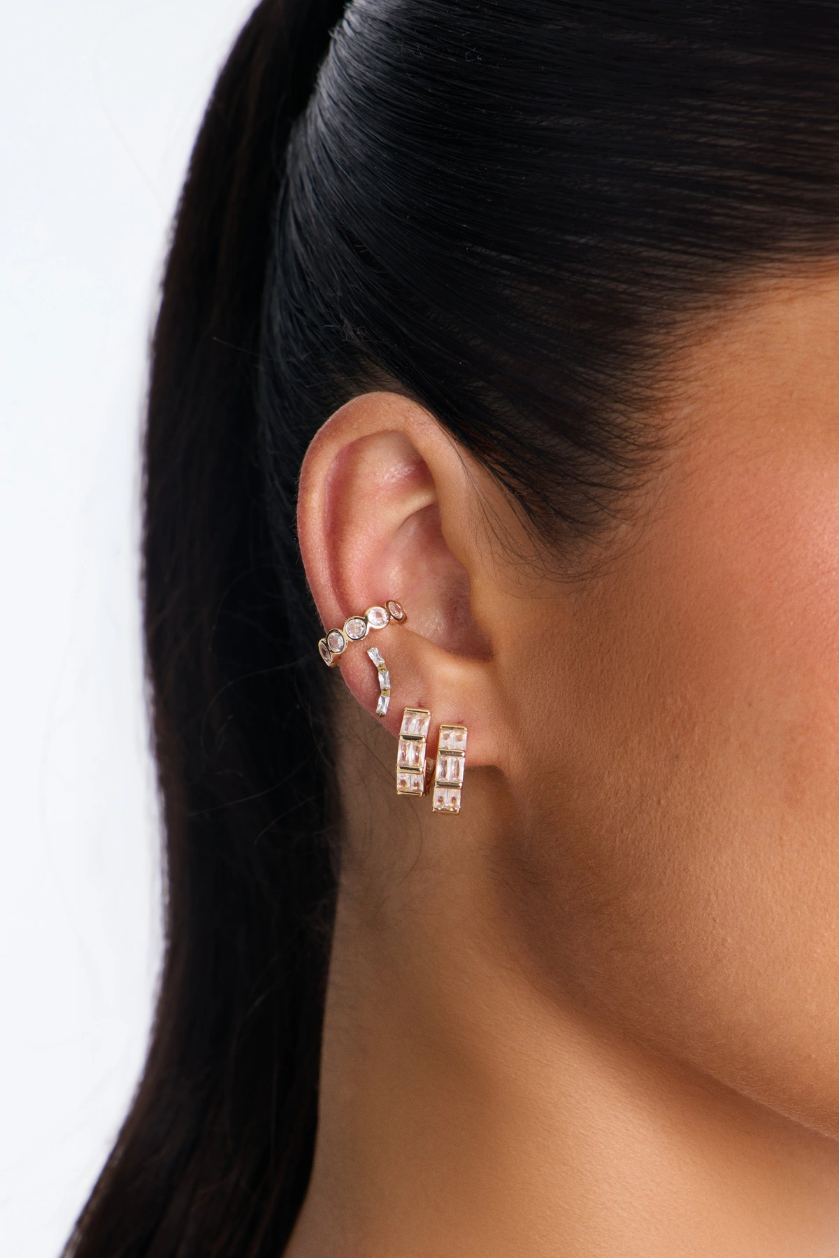 A Little Spark 3 Piece Earring Set - Gold — Dourado