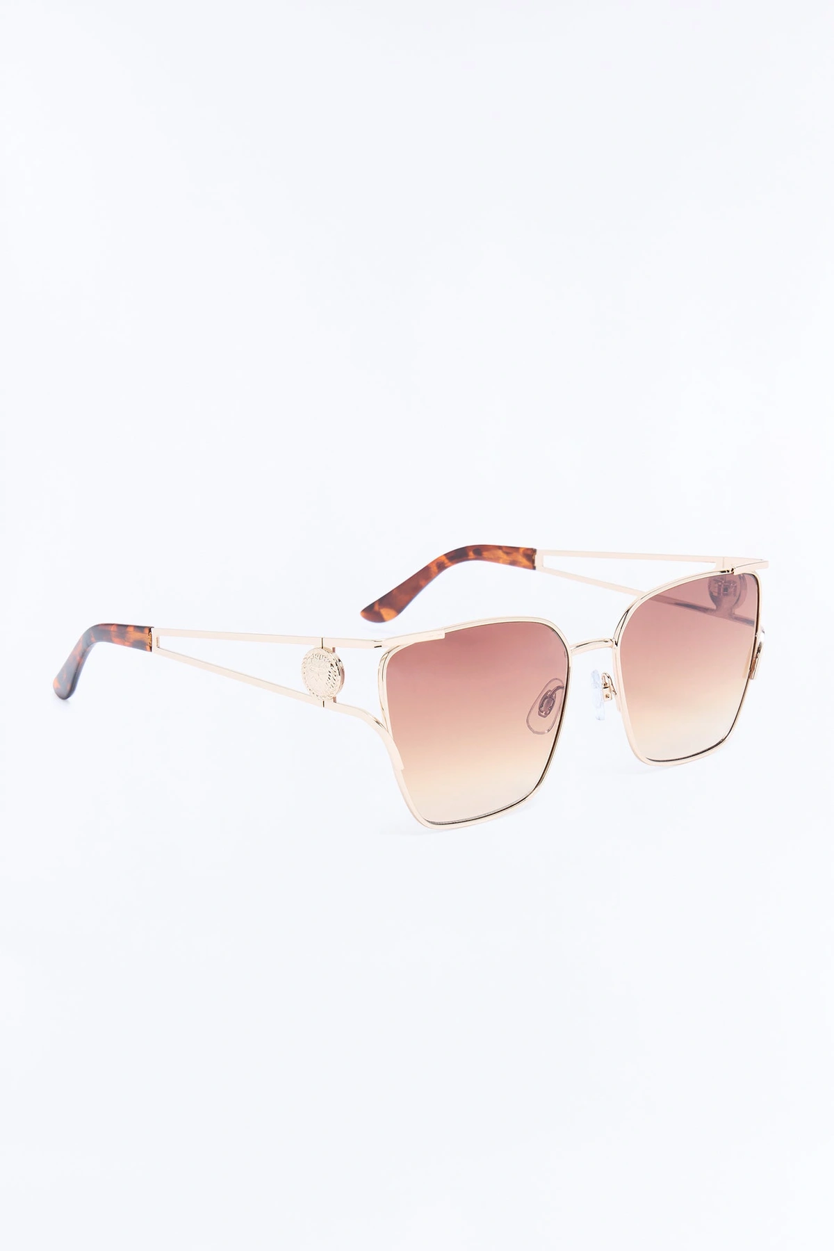 Lions Eye Sunglasses - Gold/Brown — Dourado/Castanho