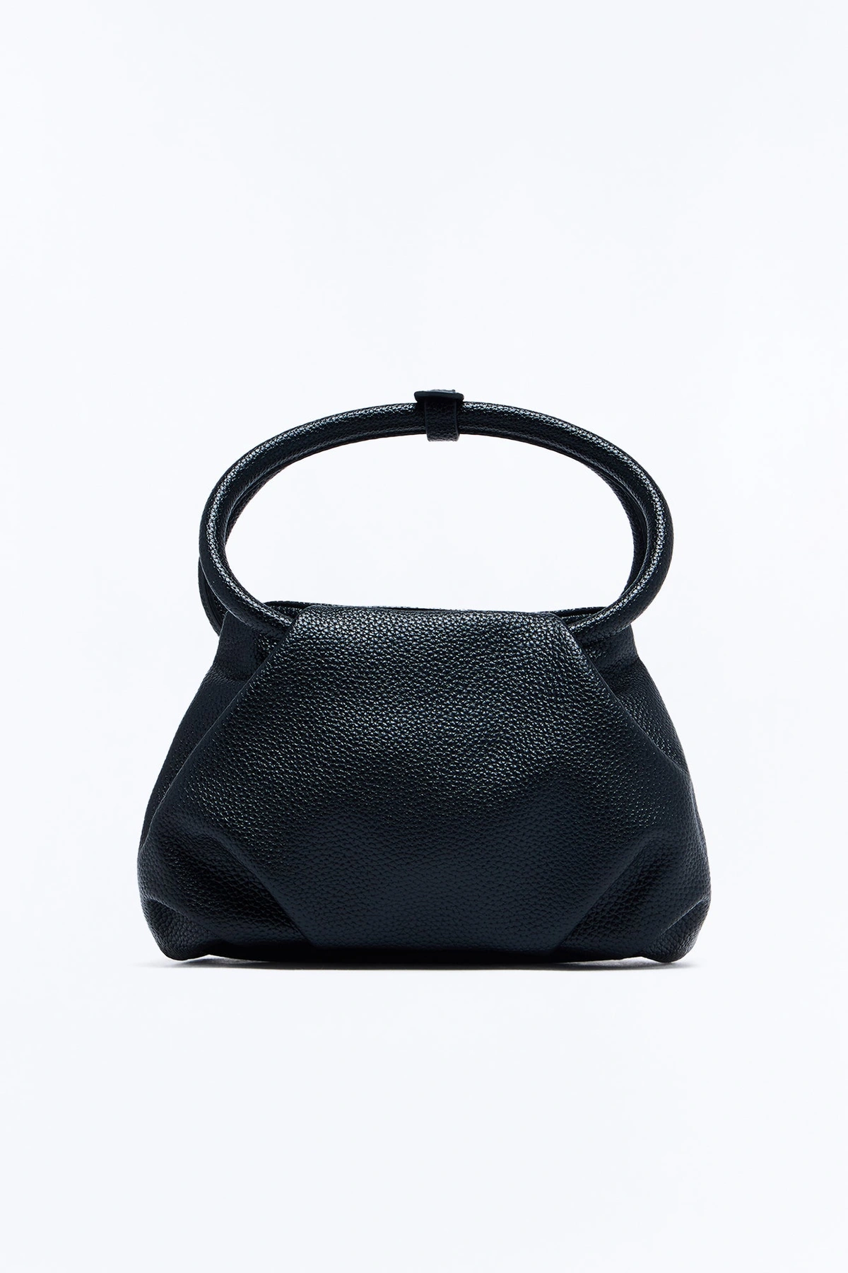 Real Pillow Talk Faux Leather Satchel Handbag - Black — Preto